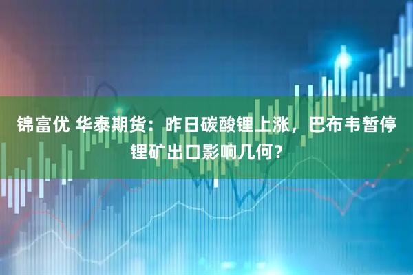 锦富优 华泰期货：昨日碳酸锂上涨，巴布韦暂停锂矿出口影响几何？